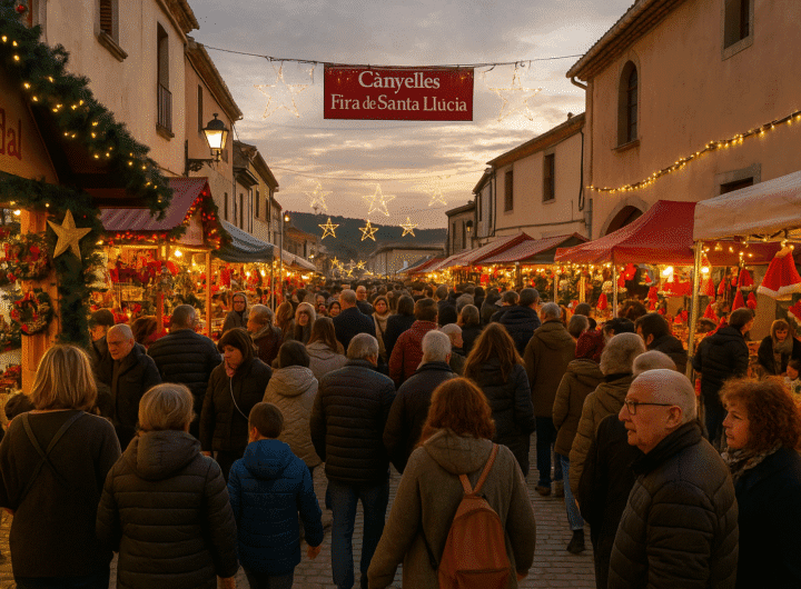 Feria de Santa Llúcia de Canyelles 2025 con más de 350 puestos de artesanía, gastronomía y actividades familiares en el Garraf.