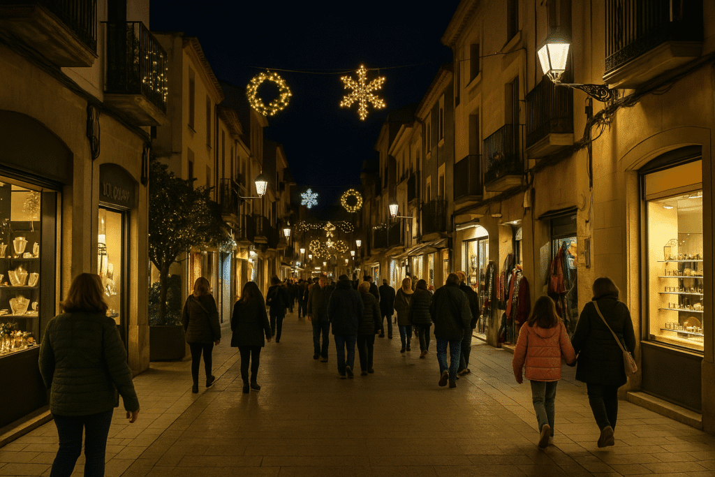 Comercios y calles de Sant Pere de Ribes durante la campaña de Superbons 2025
