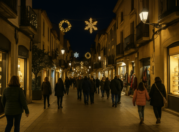 Comercios y calles de Sant Pere de Ribes durante la campaña de Superbons 2025
