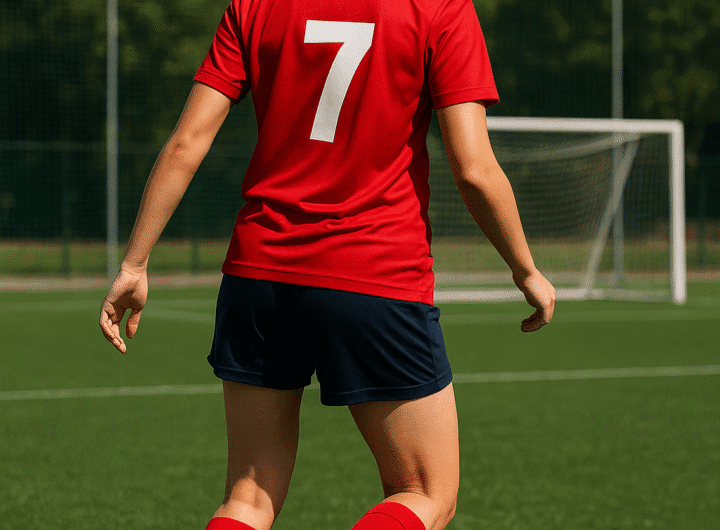 Alba Torres, de 16 años, posa con la camiseta de la UE Olímpic de Vilanova tras su fichaje.