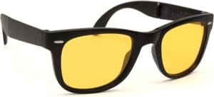 Gafas de conducción nocturna con lentes amarillas para mejorar la visibilidad